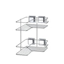 Cantoneira Porta Shampoo Dupla de Canto com Ventosa Cromado