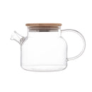 Chaleira de Vidro Borossilicato com Tampa em Bambu 600ml