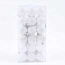 Decoração De Natal / 4cm 36 Peças Bolas Coloridas De Natal Com Glitter