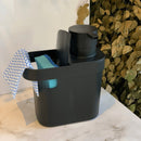 Dispenser Porta Detergente e Organizador de Pia Trium Preto 650 Ml