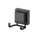 Gancho Duplo de Parede Ventosa Preto Fosco Suporta 3KG