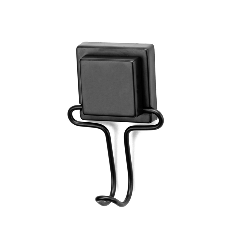 Gancho Multiuso de Parede Fixação Ventosa Preto