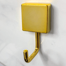 Gancho Porta Toalha Fixação Parafuso Dourado