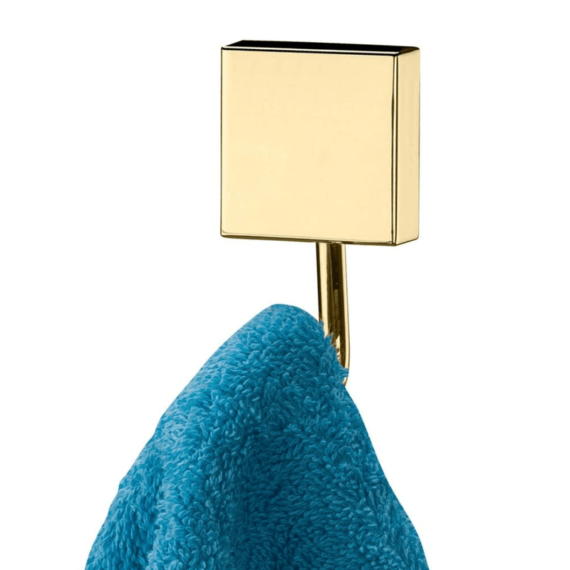 Gancho Porta Toalha Fixação Parafuso Dourado