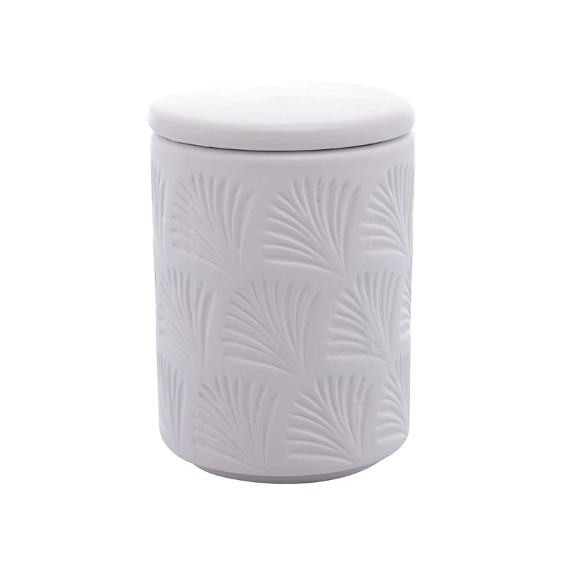 Jogo para Banheiro Leaf em Ceramica Branco 2 Peças