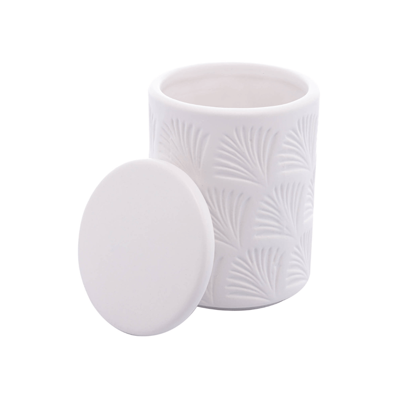 Jogo para Banheiro Leaf em Ceramica Branco 2 Peças