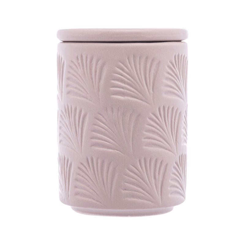 Jogo para Banheiro Leaf em Ceramica Nude 2 Peças