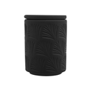 Jogo para Banheiro Leaf em Ceramica Preto 2 Peças