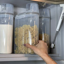 Kit 4 Potes Herméticos Porta Mantimento com Copo Medidor 2,5 Litros