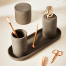 Kit para Banheiro Cimento Cinza 4 Peças