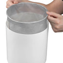 Lixeira Branca com Tampa Dourada 5 Litros