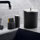 Lixeira Preta 5 Litros Com Tampa Inox