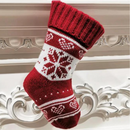 Meias de Natal Letras do Alfabeto