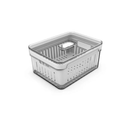 Organizador de Geladeira Clear Fresh com Cesto 2,2 Litros