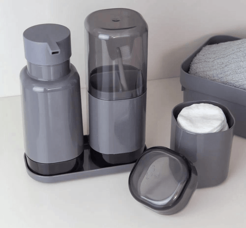 Porta Algodão Dual Chumbo