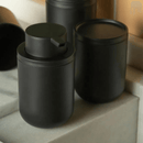 Porta Algodão e Cotonete Bold Preto 10,7cm