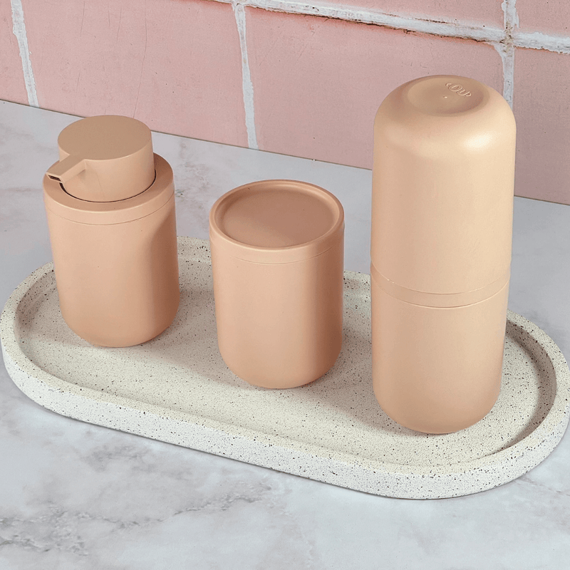 Porta Sabonete Liquido Bold Rosa Duna 300ml