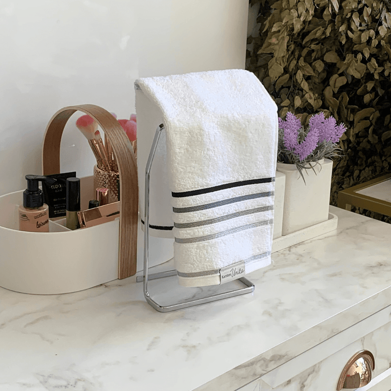Porta Toalha Bancada Piatina Cromado