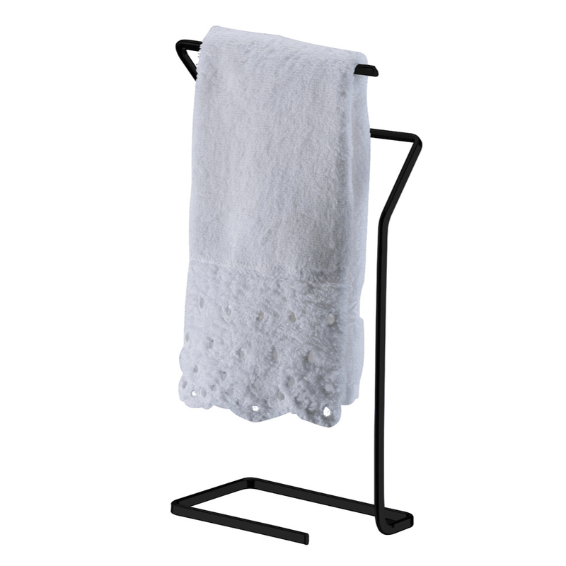 Porta Toalha Bancada Preto Fosco Linha Black