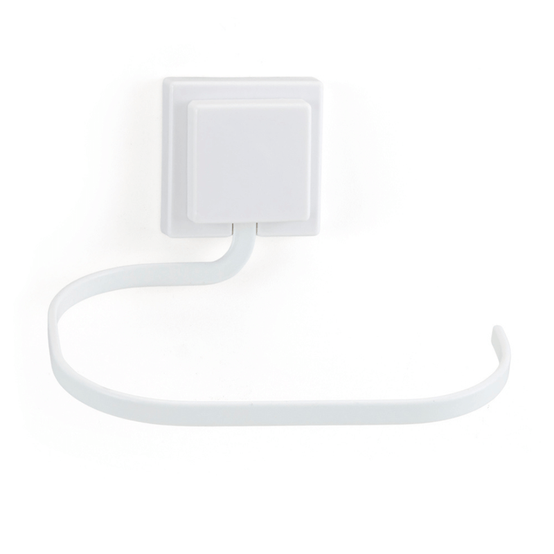 Porta Toalha de Rosto e Mãos Aço Piatina 3M Branco