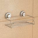 Suporte Cesto Multiuso Fixação por Ventosa Cromado