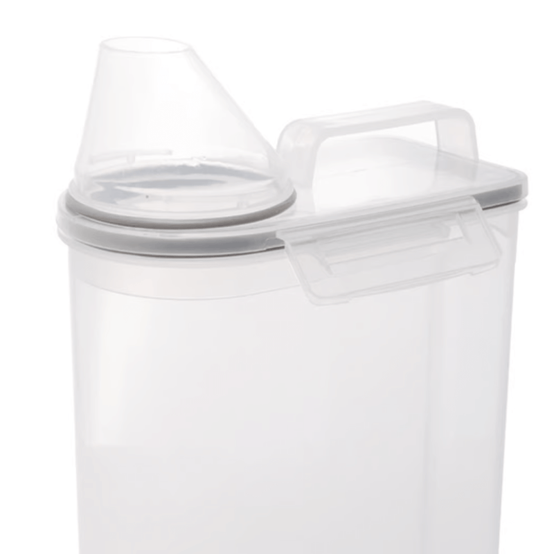 Pote Hermético Porta Mantimento com Copo Medidor de Plástico 2,5L