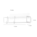 Prateleira Porta Shampoo Cubiko Branca 2 Peças