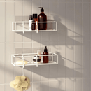 Prateleira Porta Shampoo Cubiko Branca 2 Peças