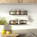 Prateleira Porta Shampoo Cubiko Preta 2 Peças