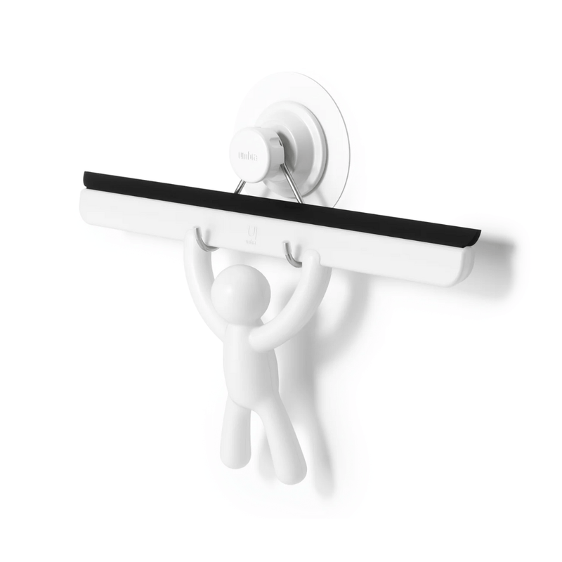 Rodo de Pia com Suporte Buddy Fixação Adesivo Branco 26,7cm