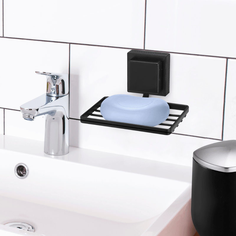 Saboneteira Aço Piatina Preta Black 3M