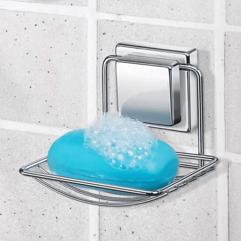 Saboneteira Fixação Ventosa Cromada