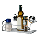 Suporte Cesto Multiuso Fixação por Ventosa Cromado