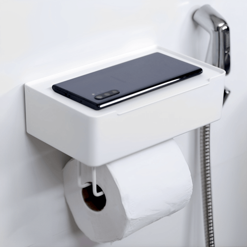 Suporte Papel Higiênico com Porta Objetos 3M Branco