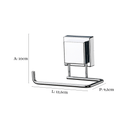 Suporte para Papel Higiênico Inox Fixação com Ventosa