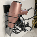 Suporte para Secador de Cabelo Fixação Ventosa Preto