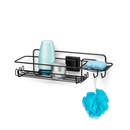 Suporte Porta Shampoo Retangular Fixação Ventosa Preto