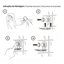 Suporte Shampoo Duplo Fixação Ventosa Rose Gold