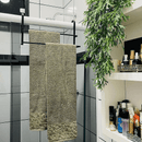 Toalheiro De Box Duplo 45 Cm De Encaixar Preto Fosco Linha Black