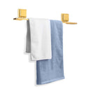 Toalheiro Porta Toalha de Banho de Piatina 3M Dourado Fosco