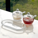 Travessa em Cristal de Chumbo Oval Pearl 24cm